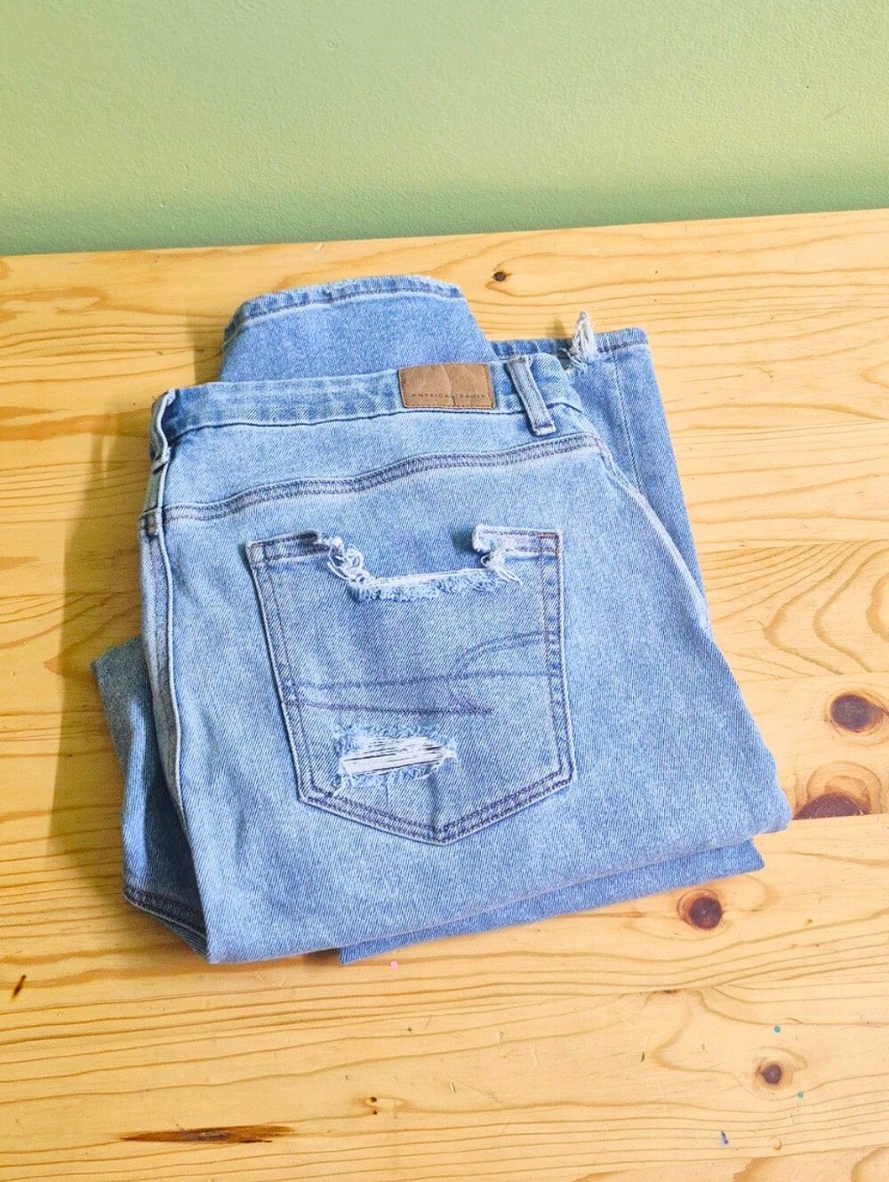 American Eagle Curvy High Rise Mom Jeans